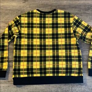 nike plaid crew neck